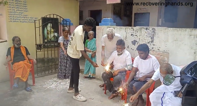Community gathering supported by Recovering Hands
